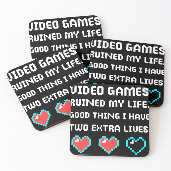 Item preview, Video Games Ruined My Life Good Thing I Have Two Extra Lives designed and sold by donvector.