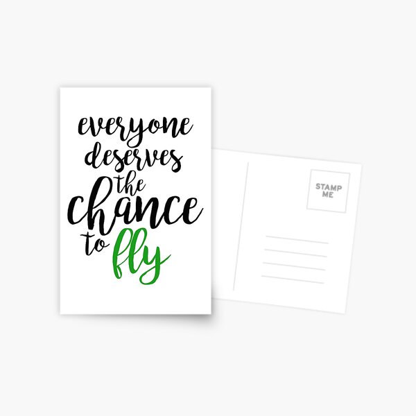 Item preview, everyone deserves the chance to fly - wicked designed and sold by kendall whitmire.