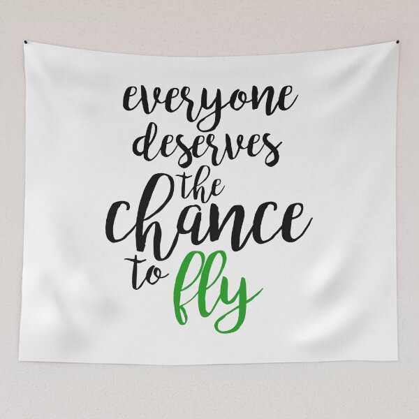 Item preview, everyone deserves the chance to fly - wicked designed and sold by kendall whitmire.