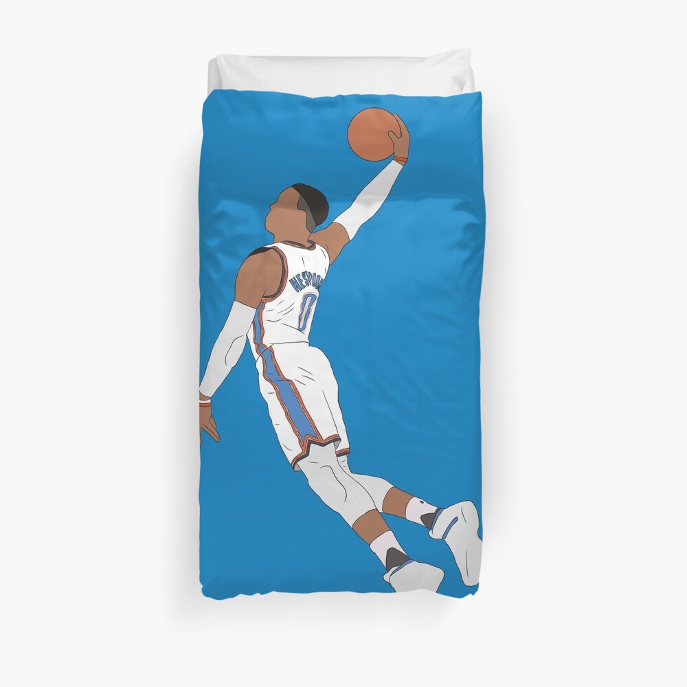Russell Westbrook Dunk Duvet Cover