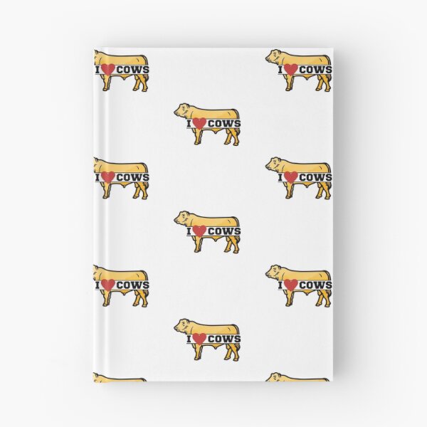Item preview, Yellow I heart Cows - Cow lover designed and sold by FarmsteadAcers.