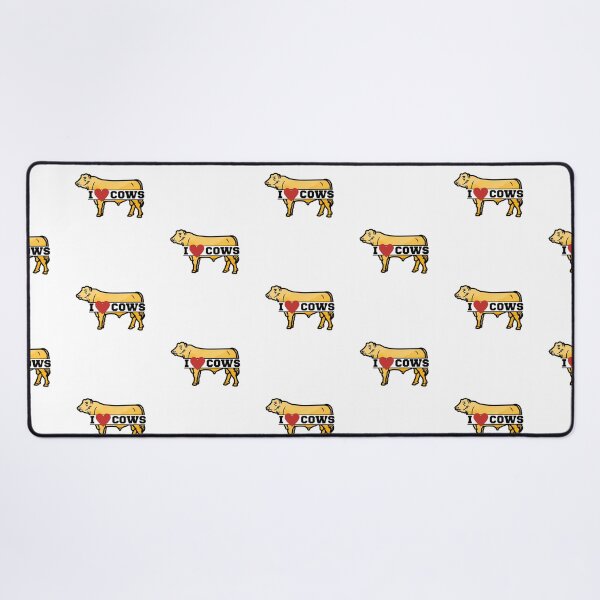 Item preview, Yellow I heart Cows - Cow lover designed and sold by FarmsteadAcers.