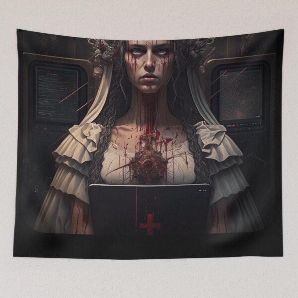 Item preview, Digital blasphemy (no text) designed and sold by ai-datamancer.