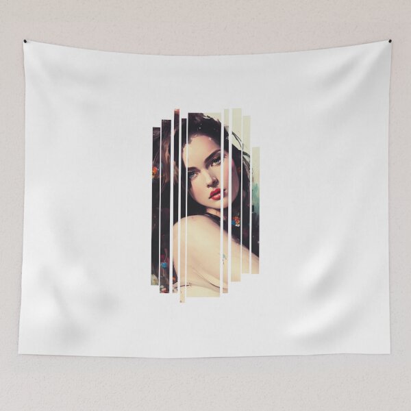 Item preview, Beautiful girl in painted stripes designed and sold by LaszloToth.