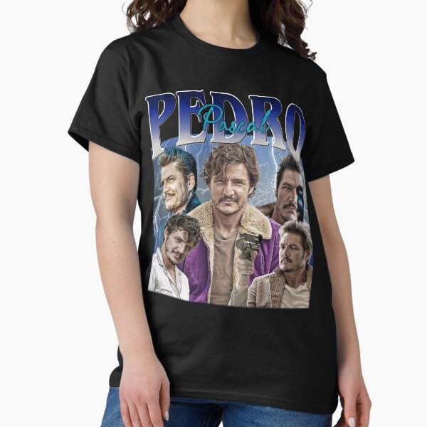 Aperçu de l'œuvre Pedro Pascal Hommage T-shirts créée et vendue par Vondella.