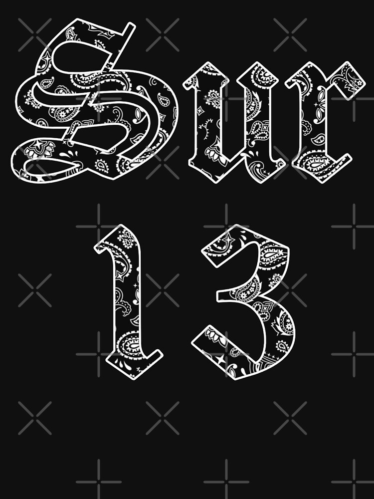 Men's South side 13 Jersey T Shirt Cholo Chicano Latino Grey Southside Tee