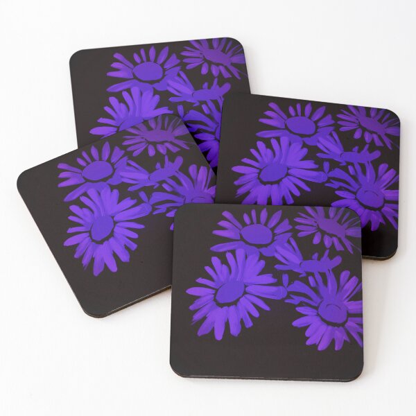 Item preview, Purple Abstract Daisies designed and sold by asurtiumgreen.