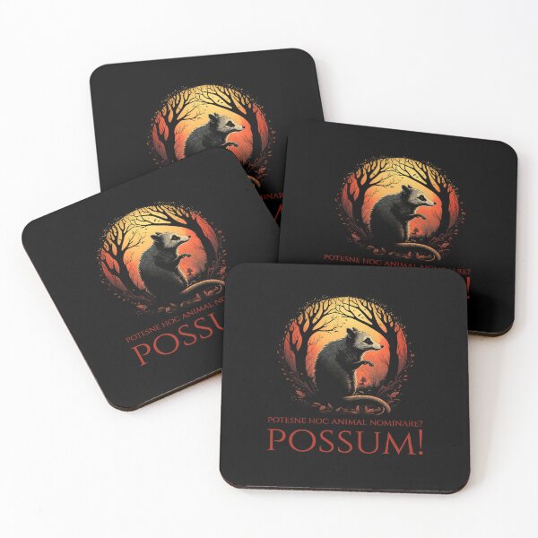 Aperçu de l'œuvre Potesne Hoc Animal Nominaré ? Opossum! - Jeu de mots latin classique Meme créée et vendue par Styrman.