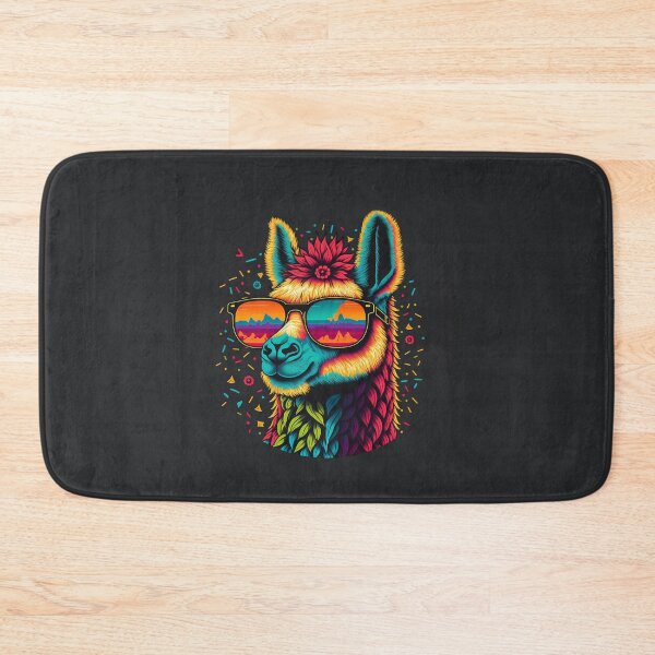 Item preview, Chilled-Out Llama with Colorful Shades designed and sold by ceemyvision.
