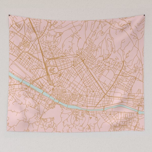 Item preview, Florence map designed and sold by AnnaGo.