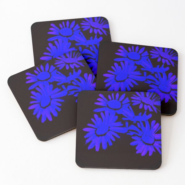 Item preview, Blue Abstract Daisies designed and sold by asurtiumgreen.