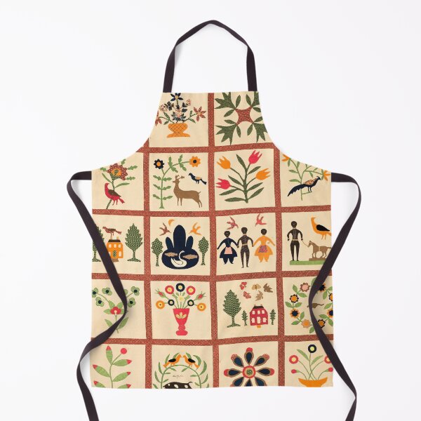 Item preview, Antique Album Quilt with Birds, Trees, Flowers and Figures designed and sold by ScavengerStyle.