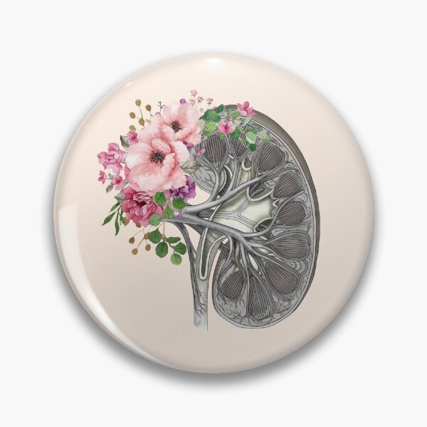 Item preview, Kidney section and floral roses, Roses: the fragrant symbols of love and renal health! designed and sold by Collagedream.