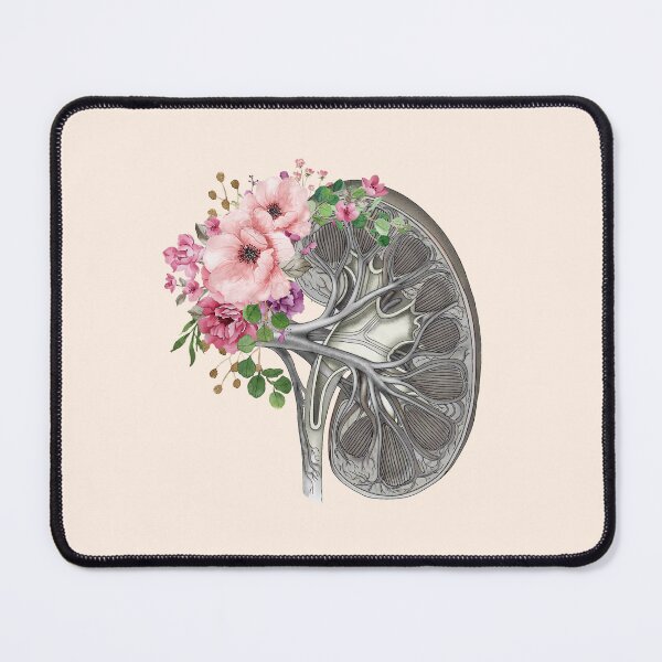 Item preview, Kidney section and floral roses, Roses: the fragrant symbols of love and renal health! designed and sold by Collagedream.