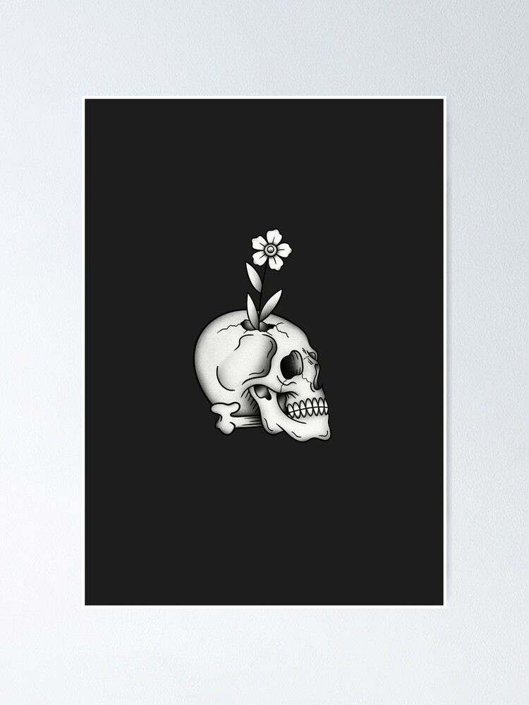 Skulls & Ladies Authentic Mid-Century Tattoo Flash' Print - , piddix |  AllPosters.com