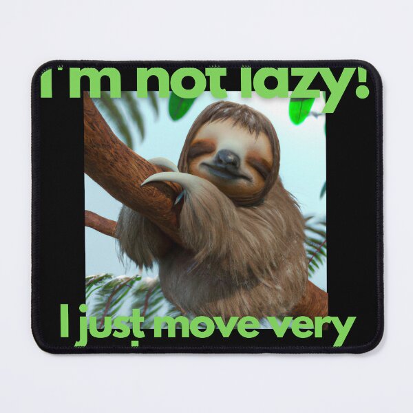 Item preview, I'm not lazy! designed and sold by Glashu.