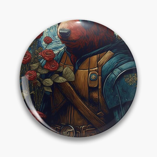 Item preview, Impressionable merc with a flower (no text) designed and sold by ai-datamancer.
