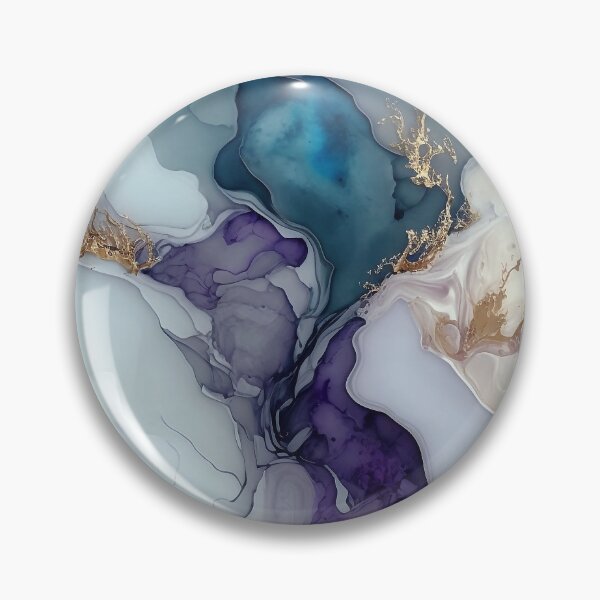 Item preview, Mottled Mulberry - Abstract Alcohol Ink Resin Art designed and sold by inkvestor.