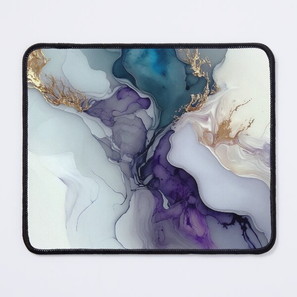 Item preview, Mottled Mulberry - Abstract Alcohol Ink Resin Art designed and sold by inkvestor.