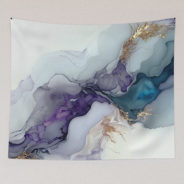Item preview, Mottled Mulberry - Abstract Alcohol Ink Resin Art designed and sold by inkvestor.