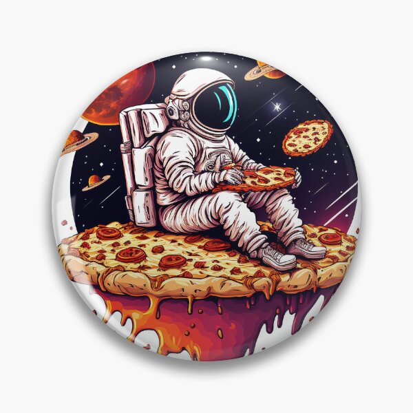 Item preview, Astronaut in space eating pizza designed and sold by ramith-concept.