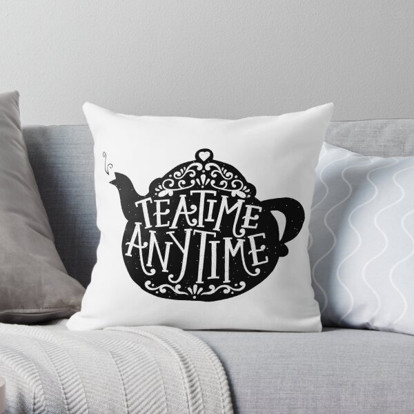 tea time any time Throw Pillow