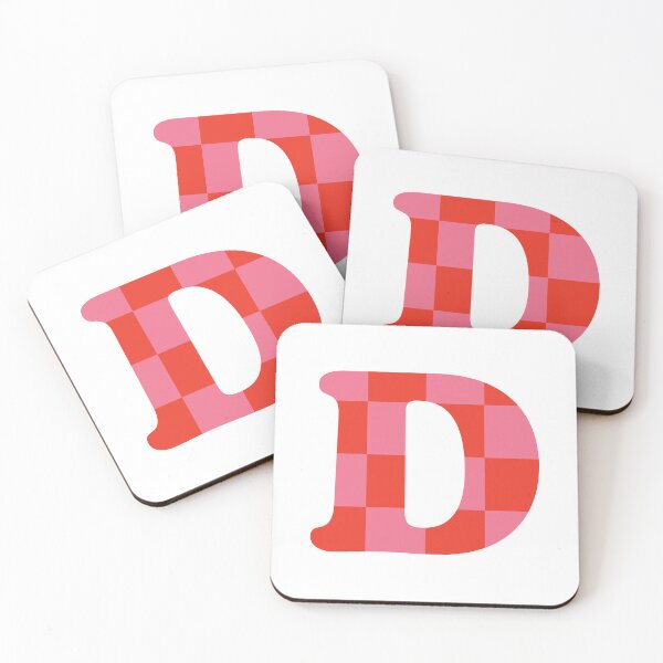 Item preview, D - Bold Letter | Pink & Red designed and sold by rracheell.