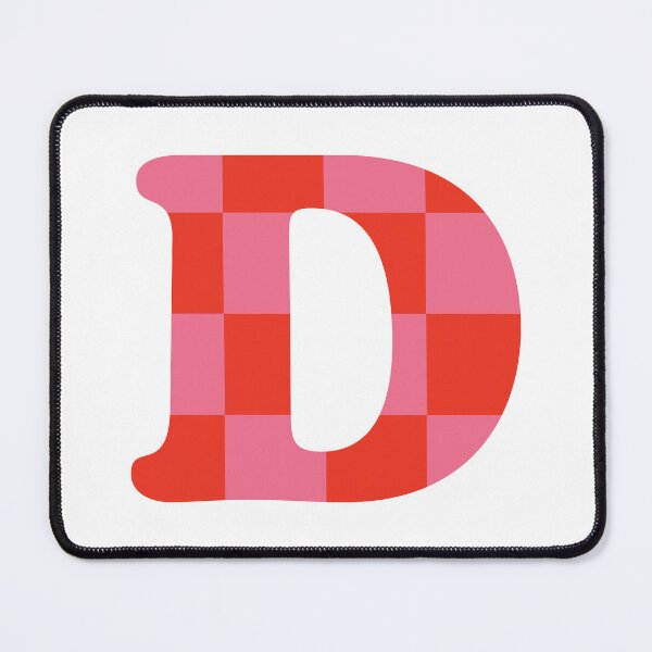 Item preview, D - Bold Letter | Pink & Red designed and sold by rracheell.