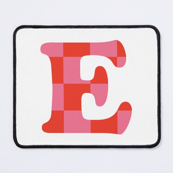 Item preview, E - Bold Letter | Pink & Red designed and sold by rracheell.