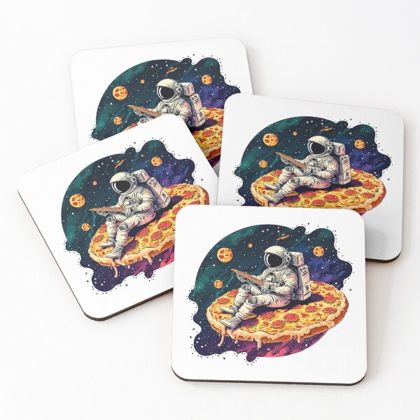 Item preview, Astronaut in space eating pizza designed and sold by ramith-concept.