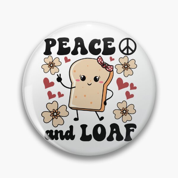 Item preview, Peace and Loaf | Cute and Funny Girl Toast with A Peace Sign designed and sold by PearlMoonGrapes.