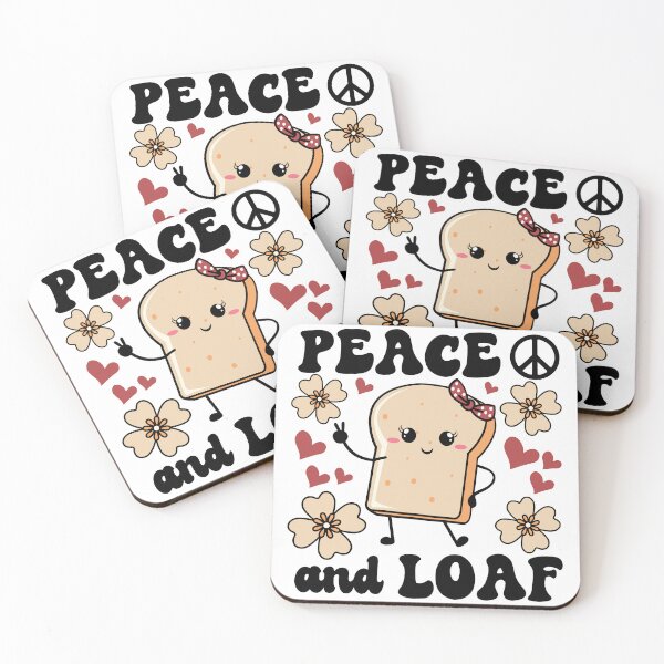 Item preview, Peace and Loaf | Cute and Funny Girl Toast with A Peace Sign designed and sold by PearlMoonGrapes.