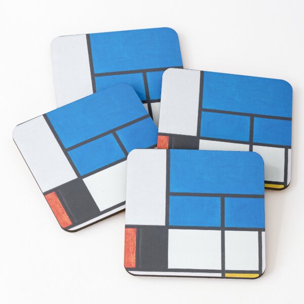 Item preview, Composition with Large Blue Plane, Red, Black, Yellow, and Gray by Piet Mondrian designed and sold by BossyCatHome.