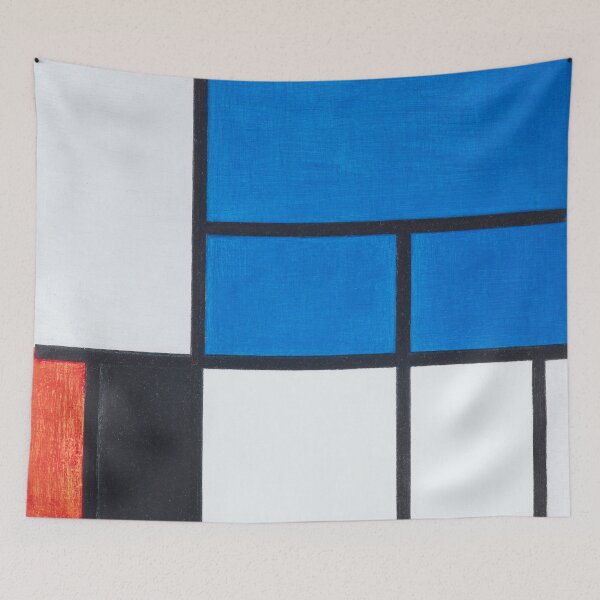 Item preview, Composition with Large Blue Plane, Red, Black, Yellow, and Gray by Piet Mondrian designed and sold by BossyCatHome.