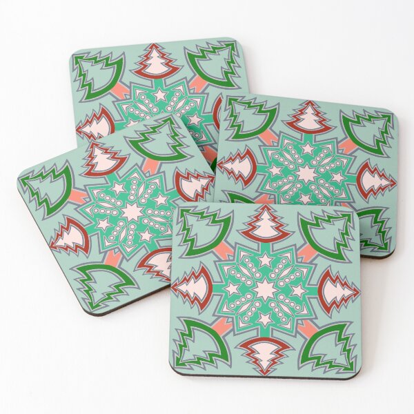 Item preview, Floral Christmas Tree Snow Flake - Tile Repeat Pattern   designed and sold by SemDesigns1.