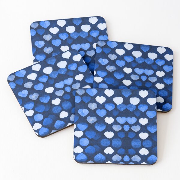 Item preview, more blue hearts designed and sold by Esmiovel.