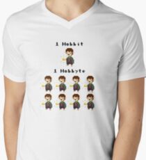 Bit byte pun design :D Men's V-Neck T-Shirt