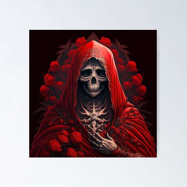 Artikel-Vorschau von Rote Rosen Santa Muerte, designt und verkauft von ingutted.