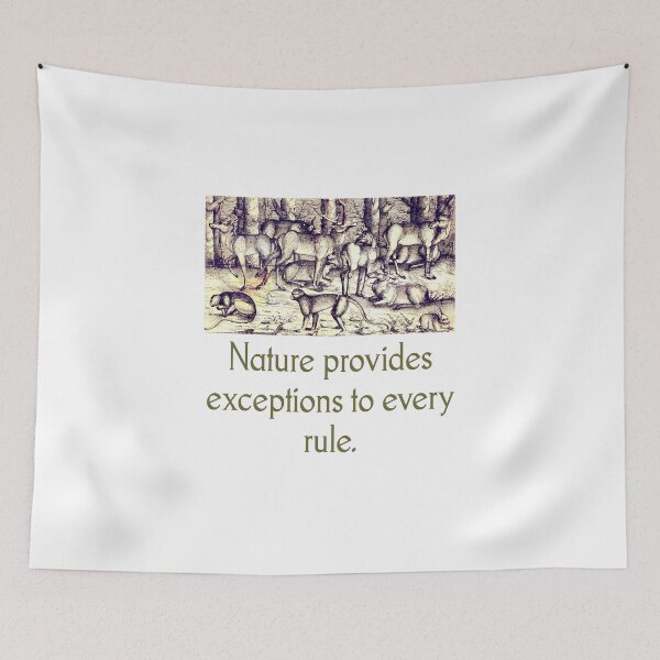 Item preview, Nature Provides Exceptions designed and sold by CrankyOldDude.
