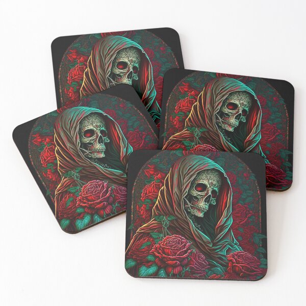Item preview, Forest Roses Santa Muerte designed and sold by ingutted.