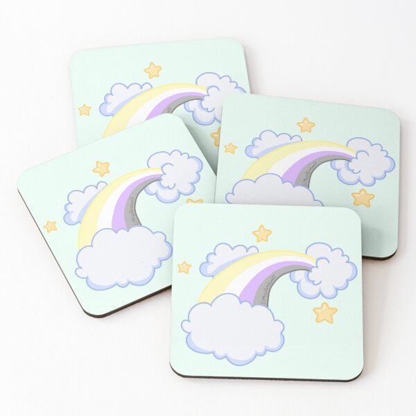 Item preview, NON BINARY Pastel Rainbow Pride Flag Illustration  designed and sold by LilMissRandom17.