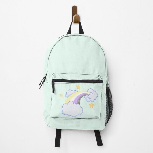 Item preview, NON BINARY Pastel Rainbow Pride Flag Illustration  designed and sold by LilMissRandom17.