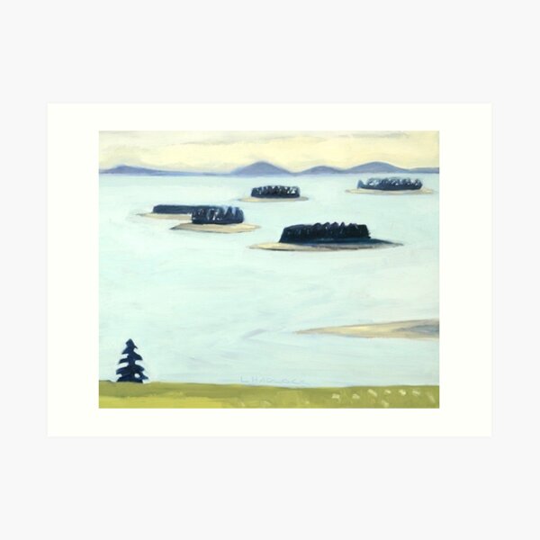 DISTANT DEER ISLE Art Print