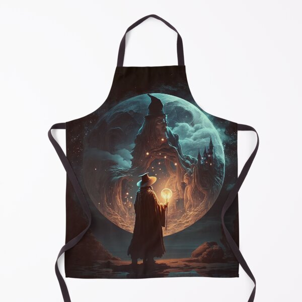 Item preview, Powerful Wizard in Front of Moon designed and sold by ArcaneVisions.