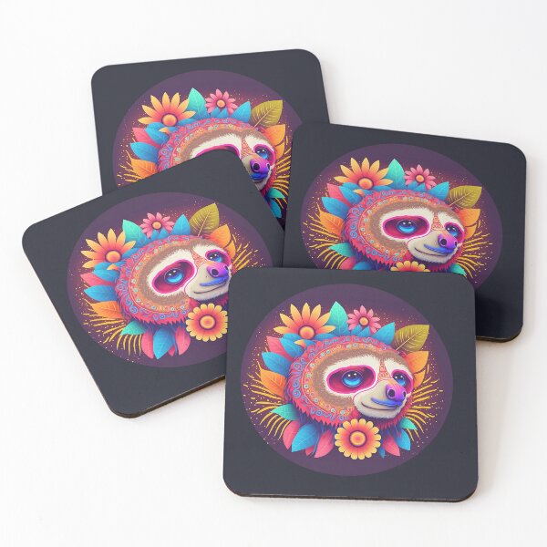 Item preview, Ready for the Parade: Cute Sloth in Colorful Carnival Attir designed and sold by ceemyvision.