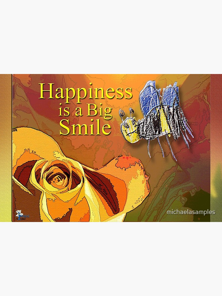 Thumbnail 2 of 2, Greeting Card, Happiness is a Big Smile designed and sold by michaelasamples.