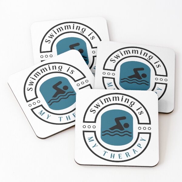 Item preview, Swimming is my therapy motivational design designed and sold by DigitalMagShop.