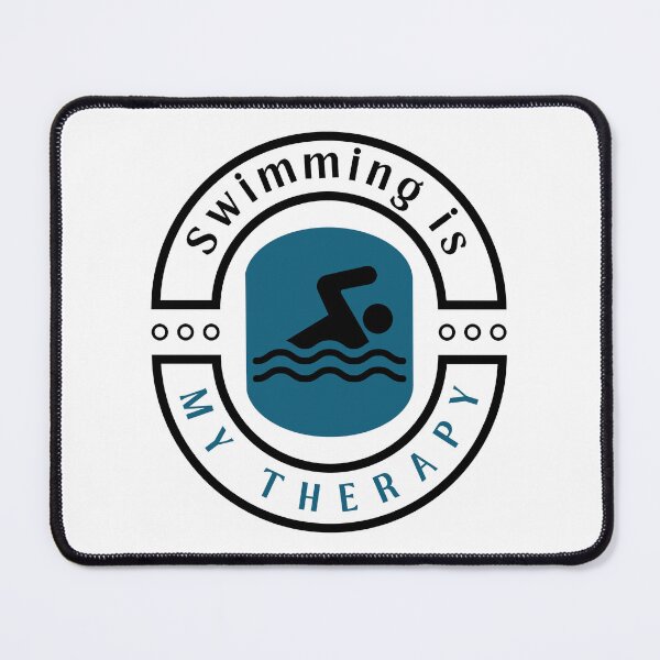 Item preview, Swimming is my therapy motivational design designed and sold by DigitalMagShop.