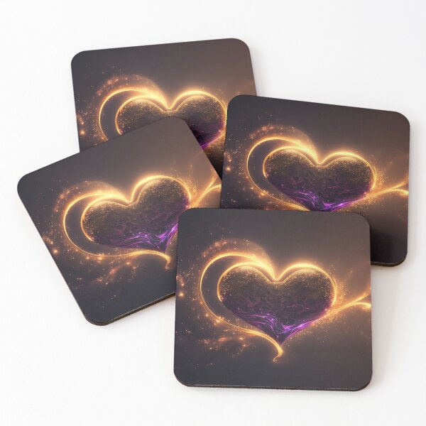 Item preview, Valentines colourful Glow black hole heart shape   designed and sold by ATALLAH Ahmed.