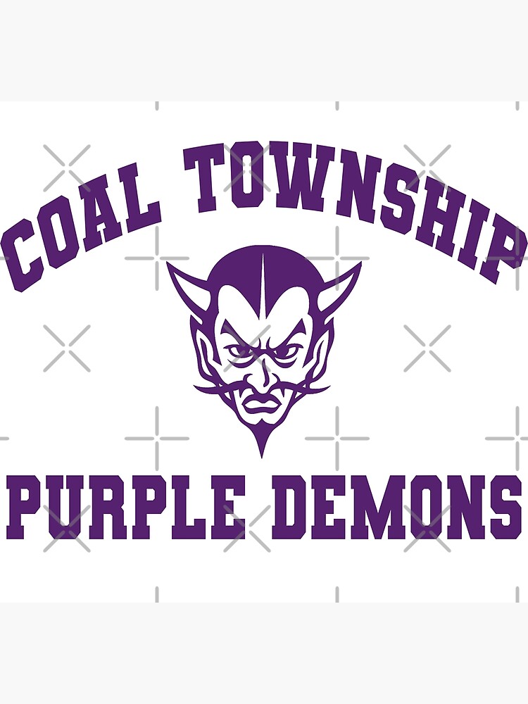 "Coal Township High School Purple Demons (Purple Logo)" Poster for Sale